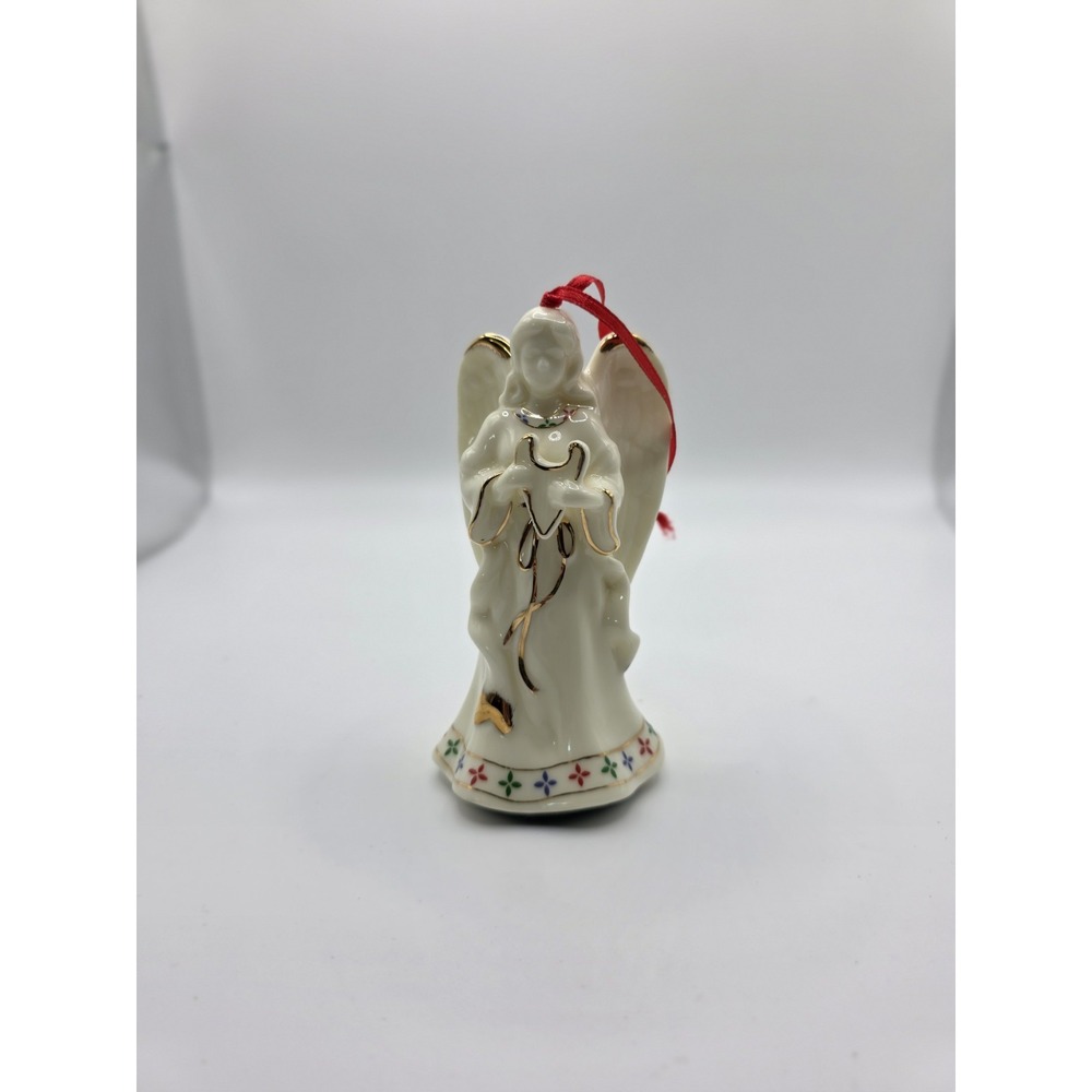 FORMALITIES BAUM BROS ANGEL WITH A HARP HANGING CHRISTMAS ORNAMENT Porcelain